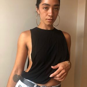 ASOS Black Top - Chic Open Sides